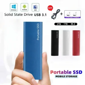 Portable SSD 1TB 2TB External Hard Disk