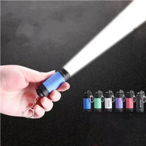 Led micro pocket flashlight USB rechargeable keychain flashlight waterproof